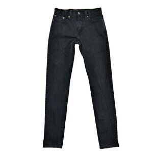 Levis Jeans Mens 29x32 Black Slim Taper Water Less Denim Five Pocket Pants